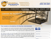 Tablet Screenshot of convertmymicrofilm.com